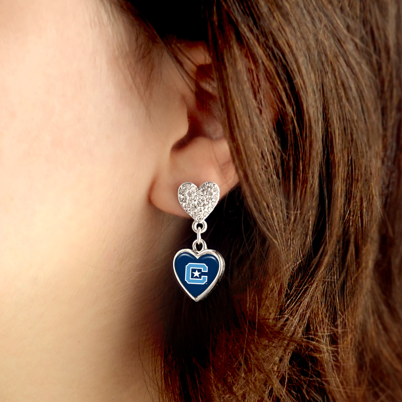 Citadel Bulldogs Earrings- Amara