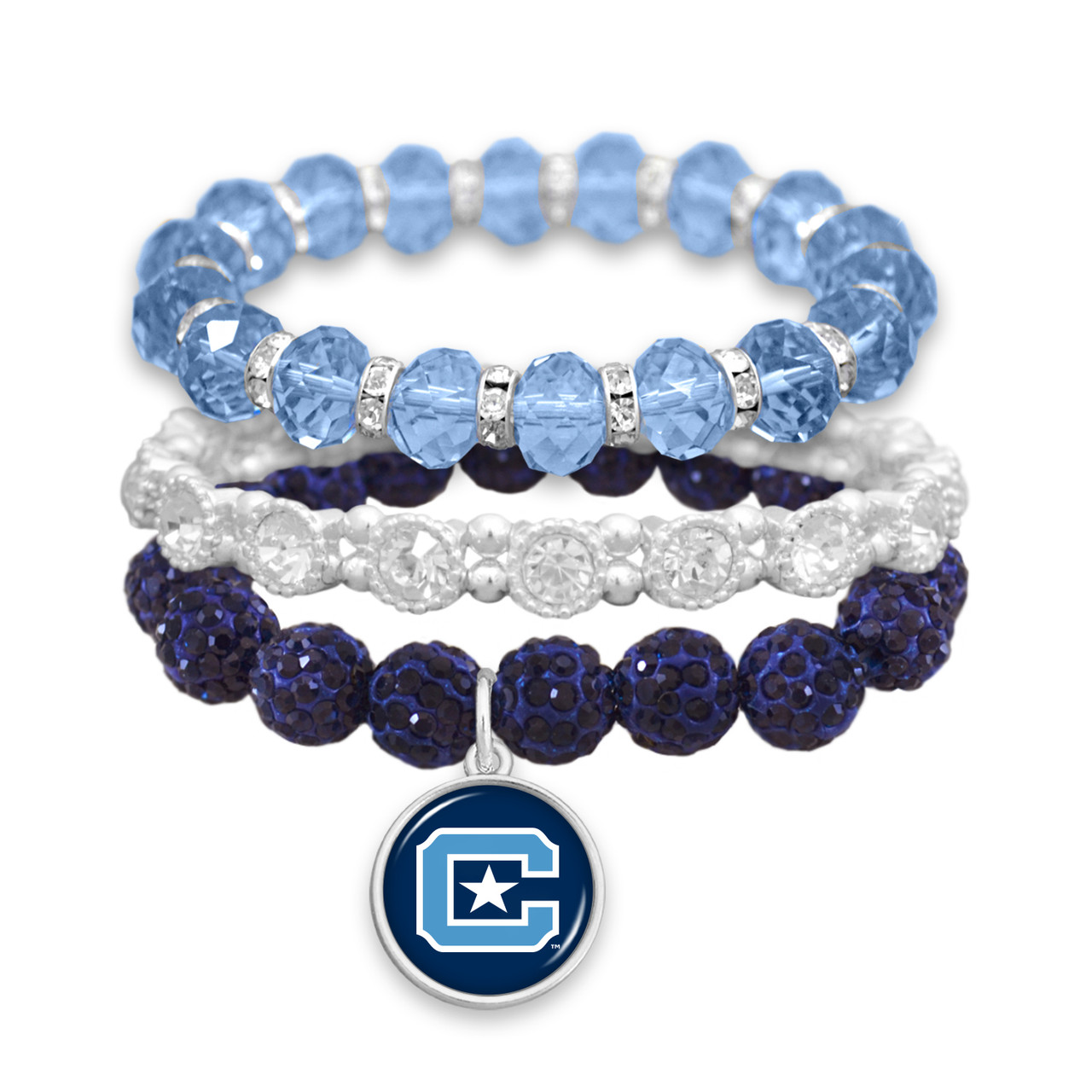 Citadel Bulldogs Bracelet- Amanda Stack- Crystal