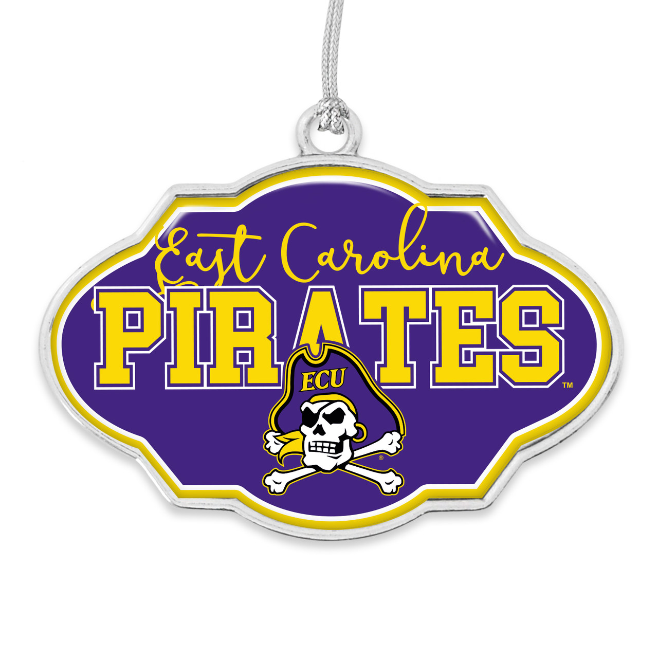 East Carolina Pirates Christmas Frame Ornament