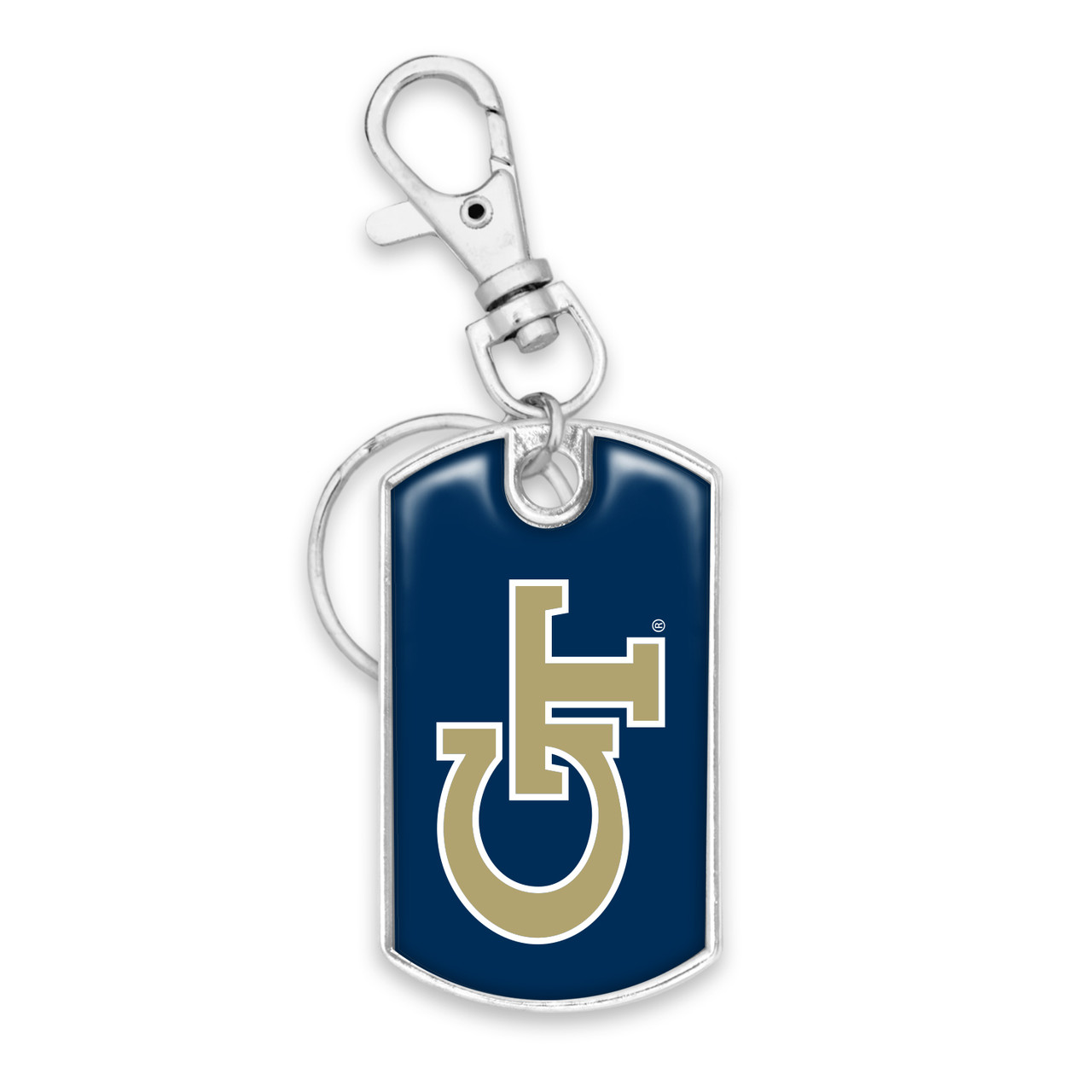 Georgia Tech Yellow Jackets Key Chain- Dog Tag