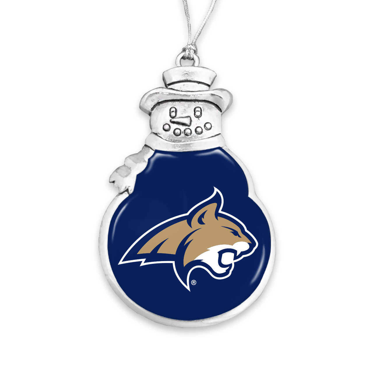 Montana State Bobcats Christmas Ornament- Snowman