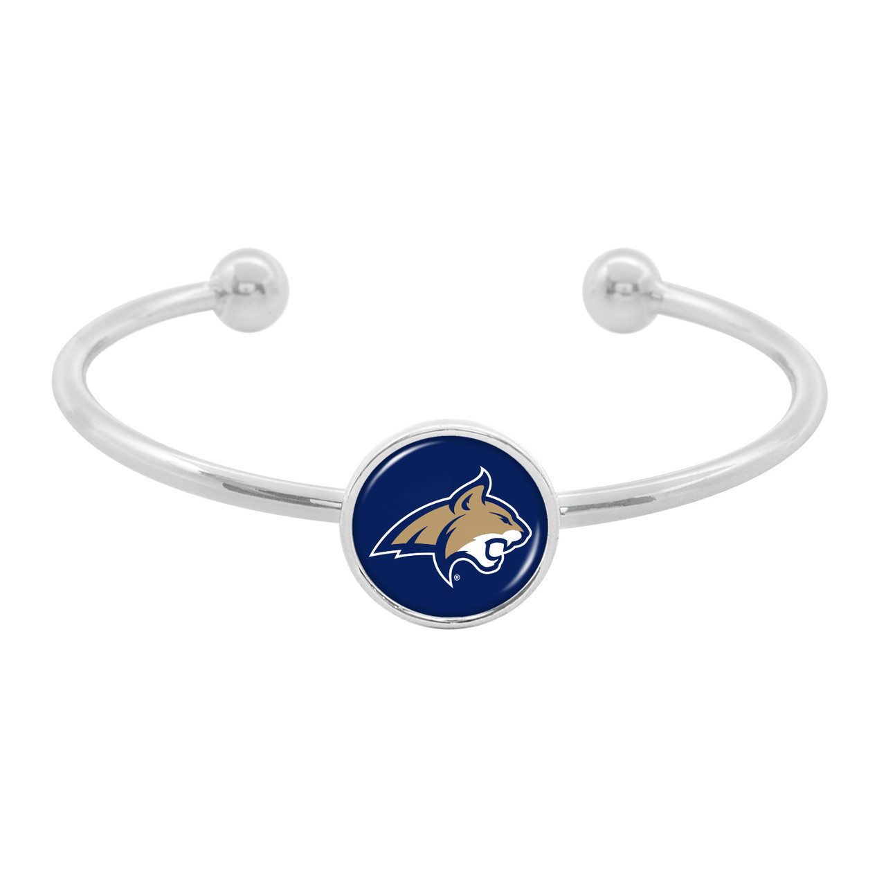 Montana State Bobcats Bracelet- Izzie Silver Cuff