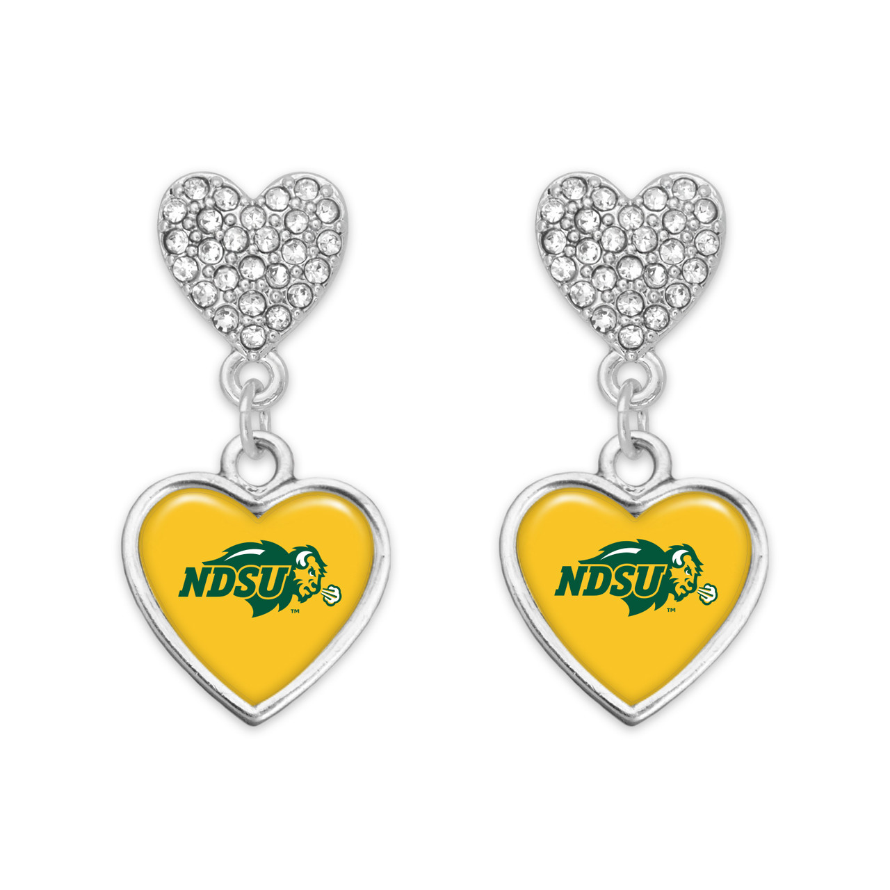 North Dakota State Bison Earrings- Amara