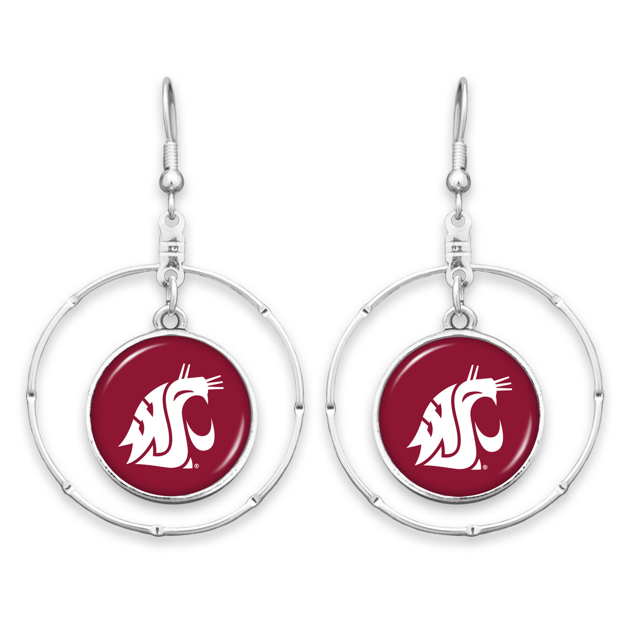 Washington State Cougars Earrings- Campus Chic
