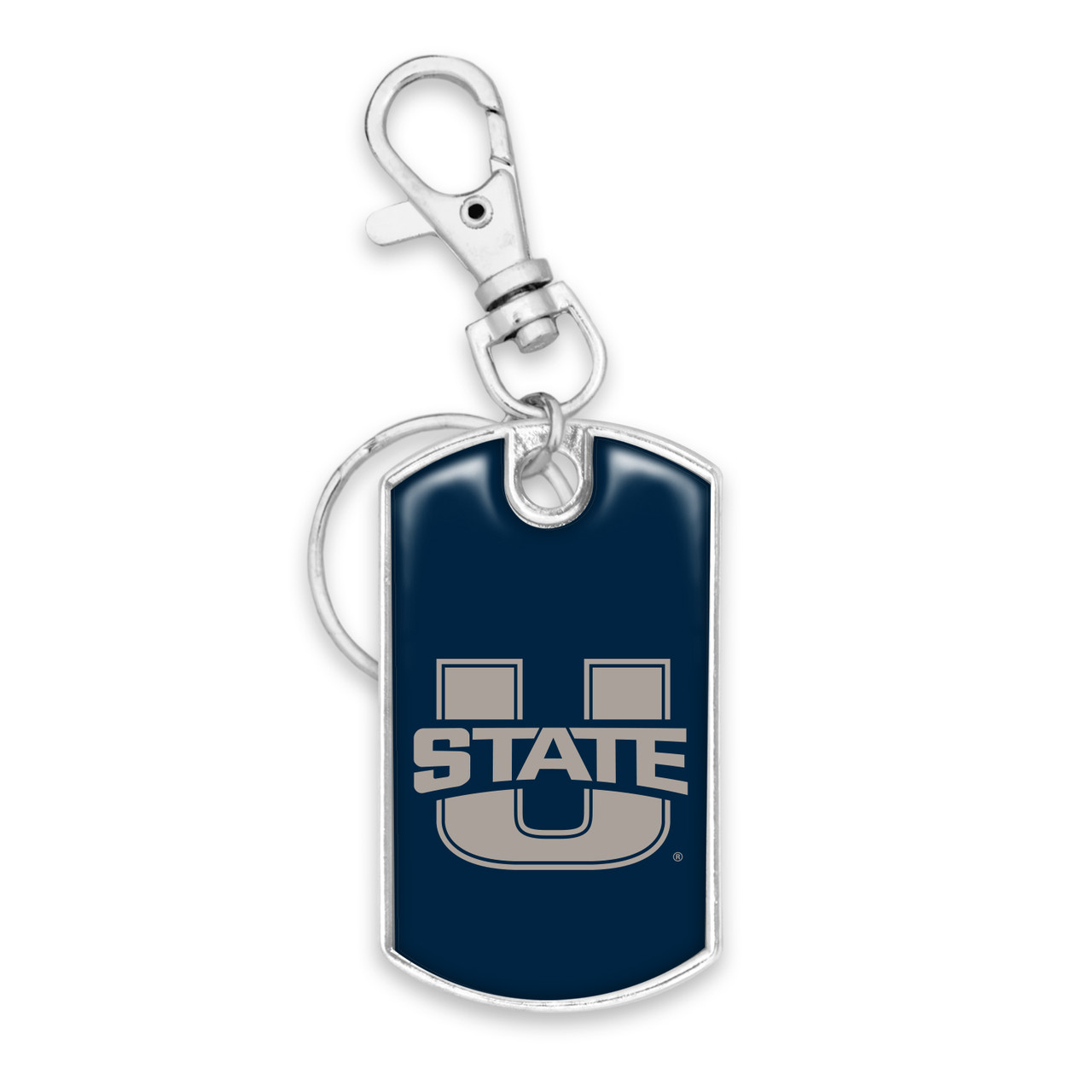 Utah State Aggies Key Chain- Dog Tag