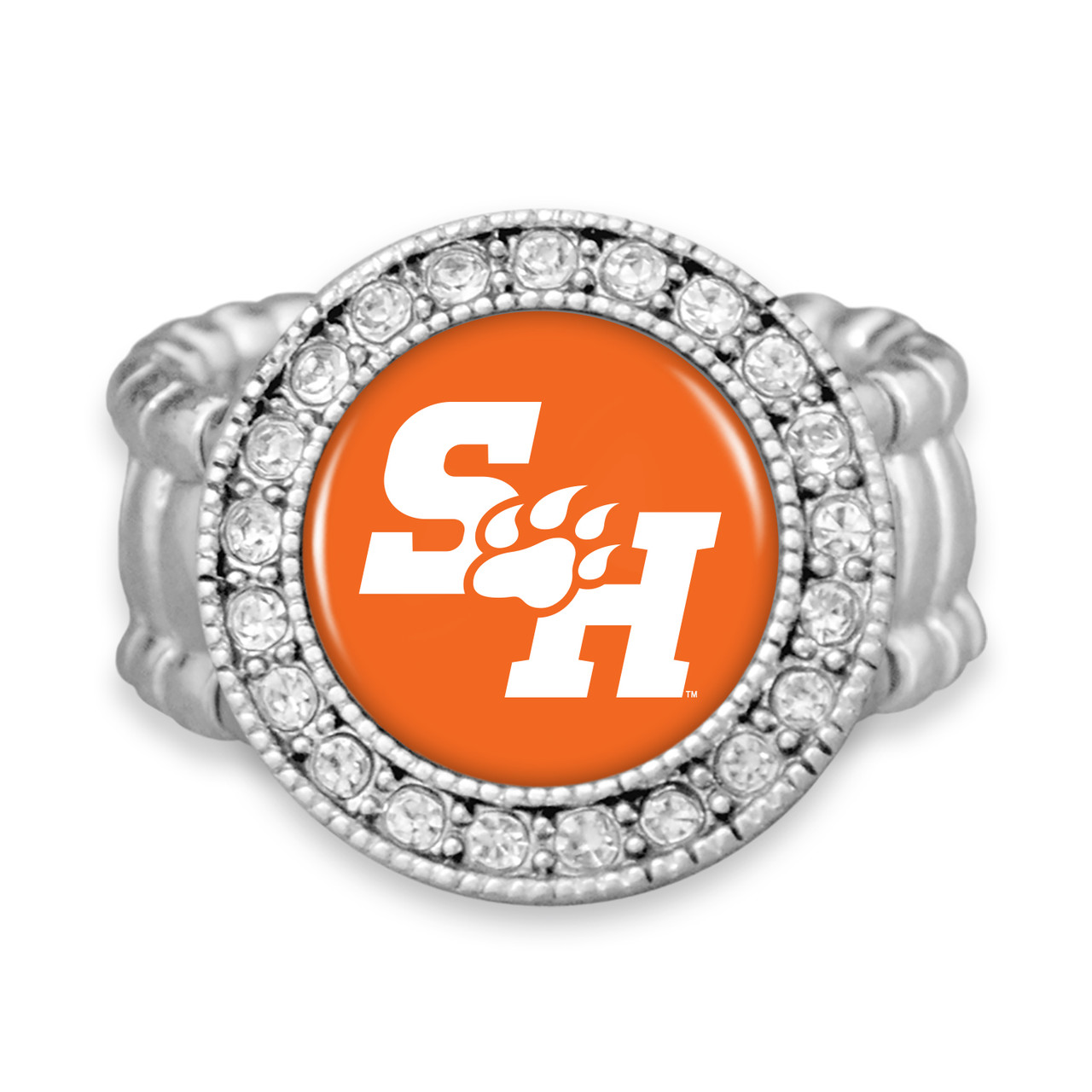 Sam Houston State Bearkats Stretch Ring- Crystal Round