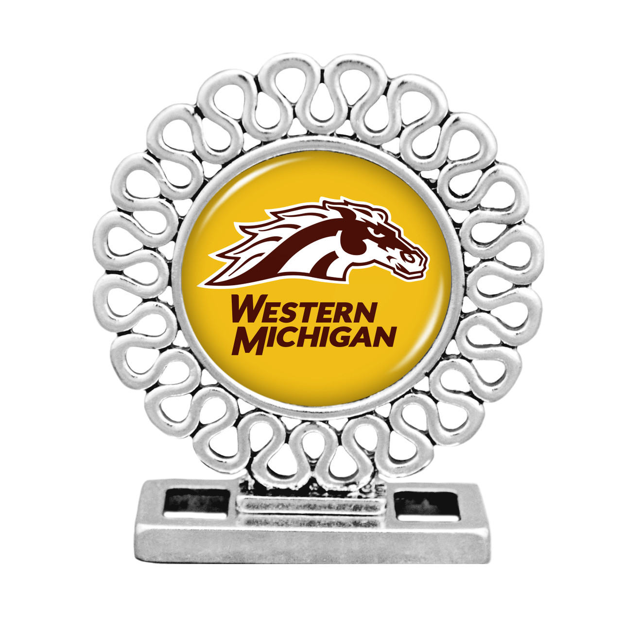 Western Michigan Broncos Desk Decor- Elegant Round