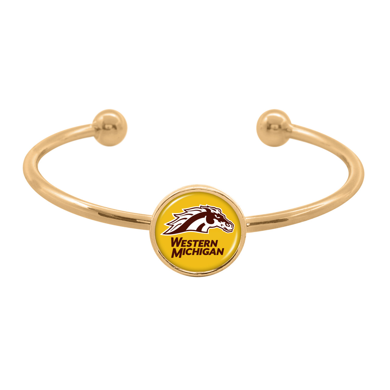 Western Michigan Broncos Bracelet- Izzie Gold Cuff