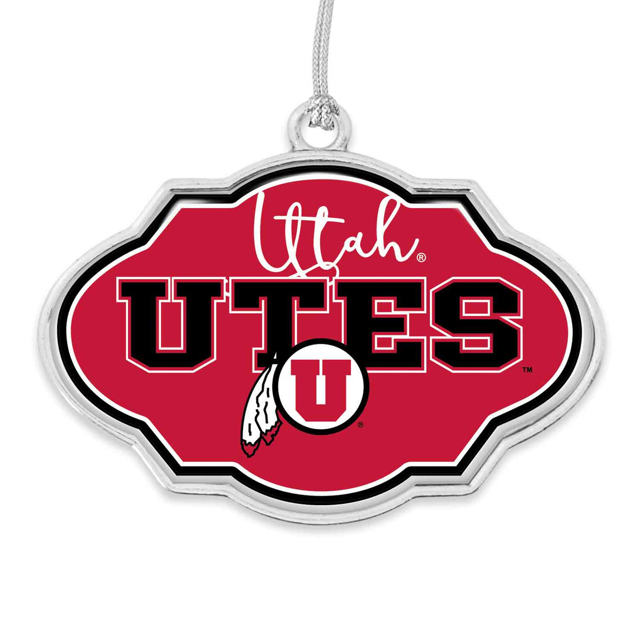 Utah Utes Christmas Frame Ornament