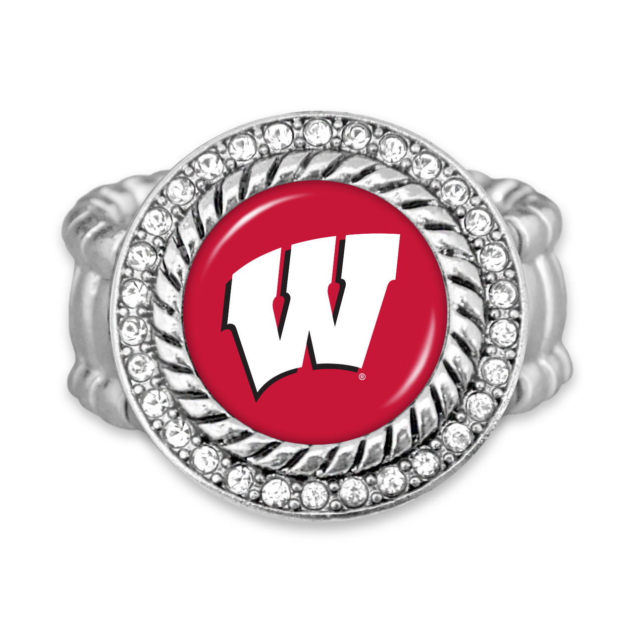 Wisconsin Badgers Stretch Ring- Allie