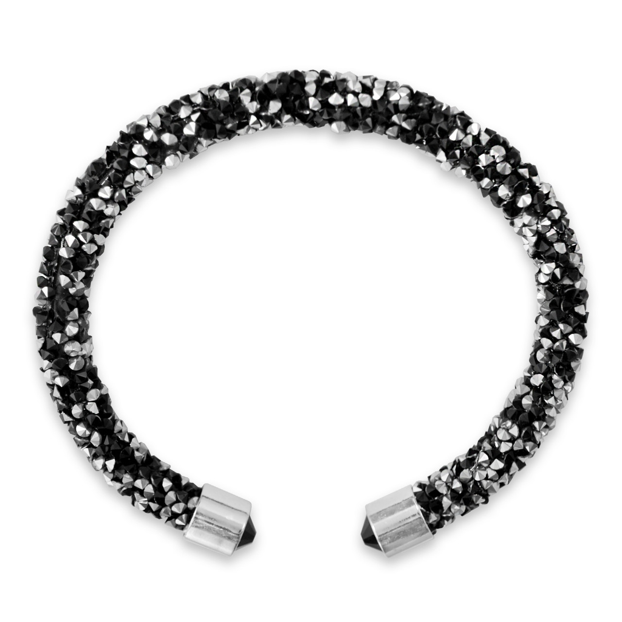 Crystal Cluster Bracelet - Black