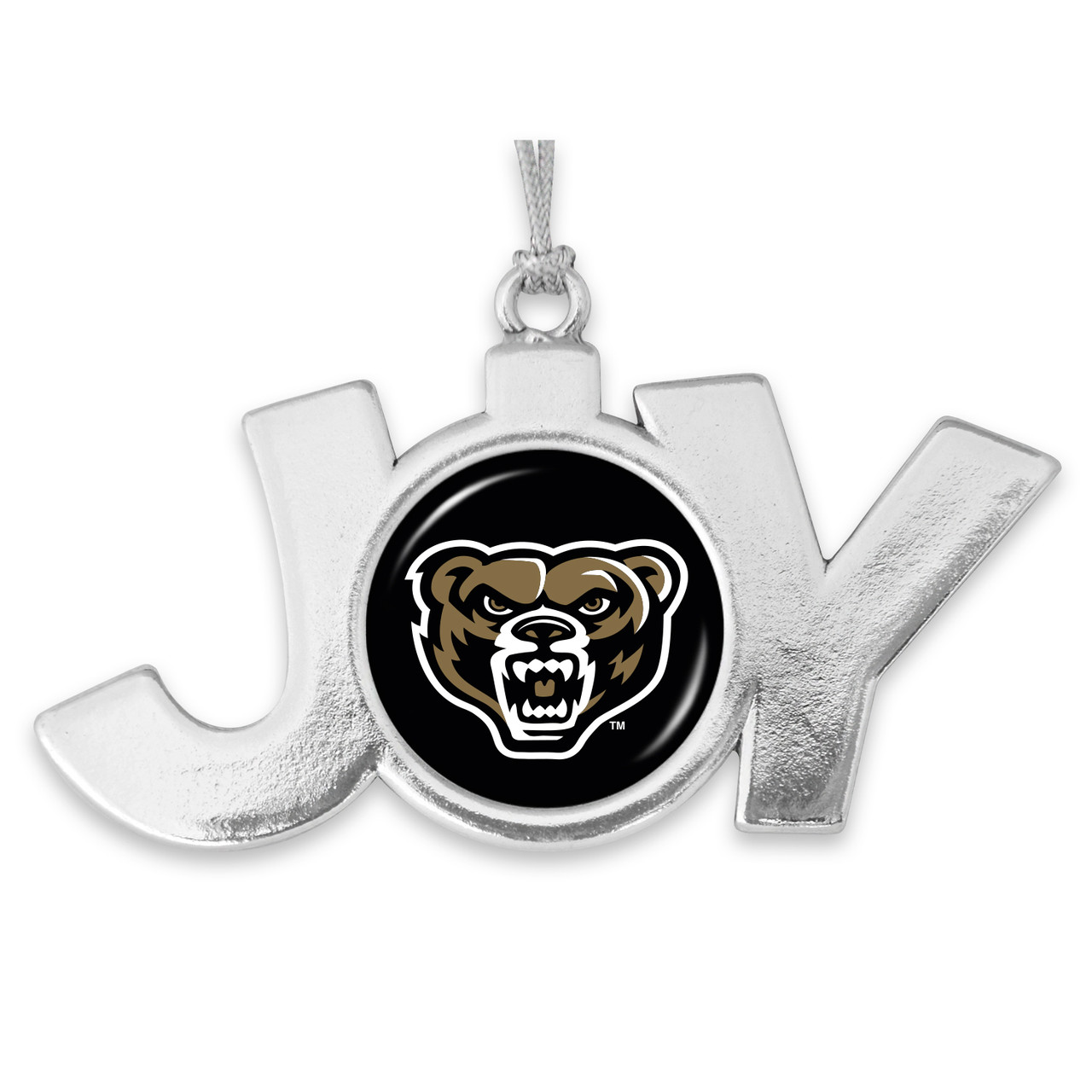 Oakland Grizzlies Christmas Ornament- Joy with Team Logo