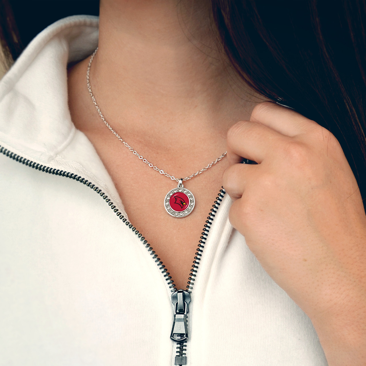 Saginaw Valley State Cardinals Necklace- Abby Girl