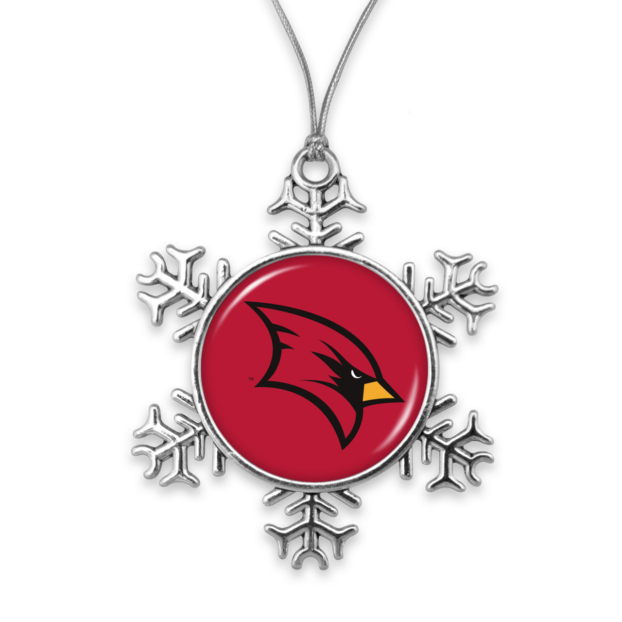 Saginaw Valley State Cardinals Christmas Ornament- Snowflake