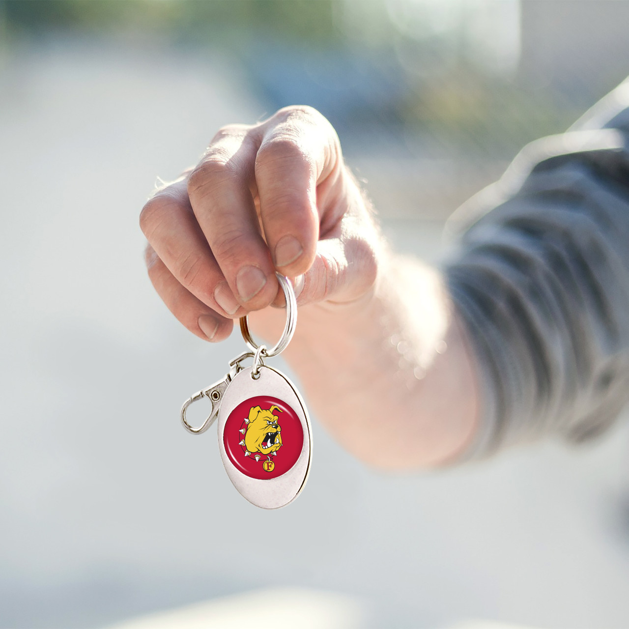 Ferris State Bulldogs Key Chain- Jumbo