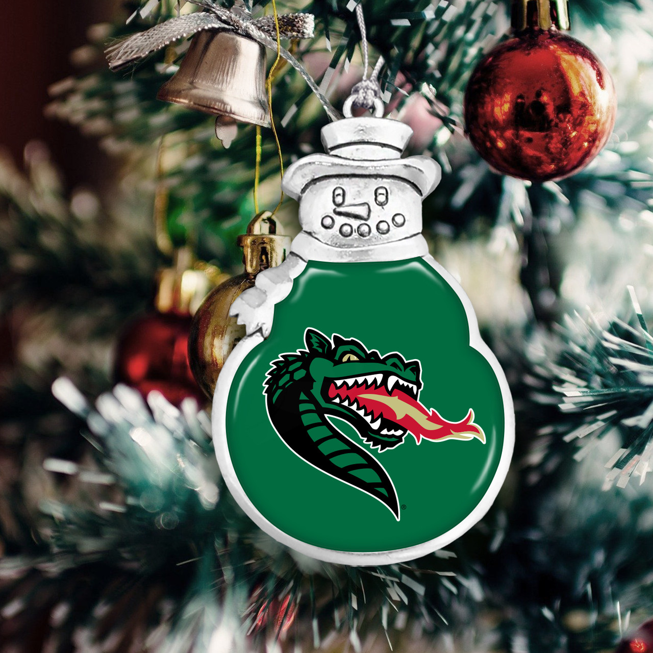 Alabama-Birmingham Blazers Christmas Ornament- Snowman