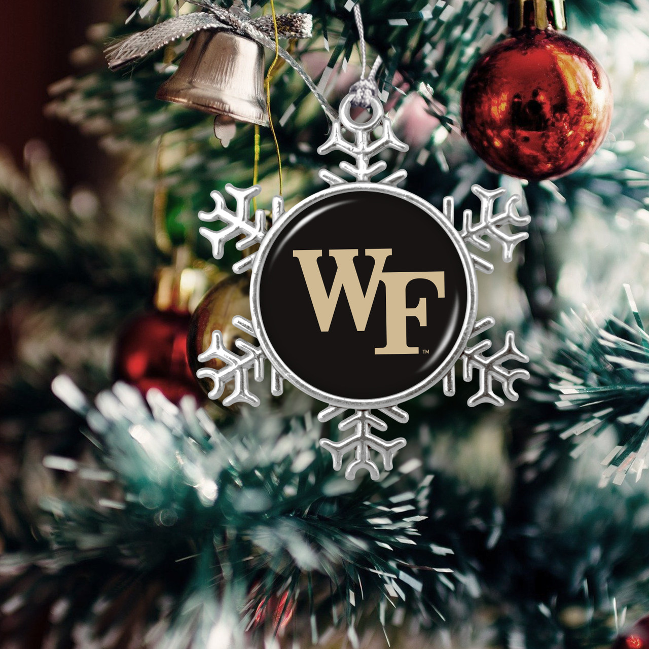 Wake Forest Demon Deacons Christmas Ornament- Snowflake