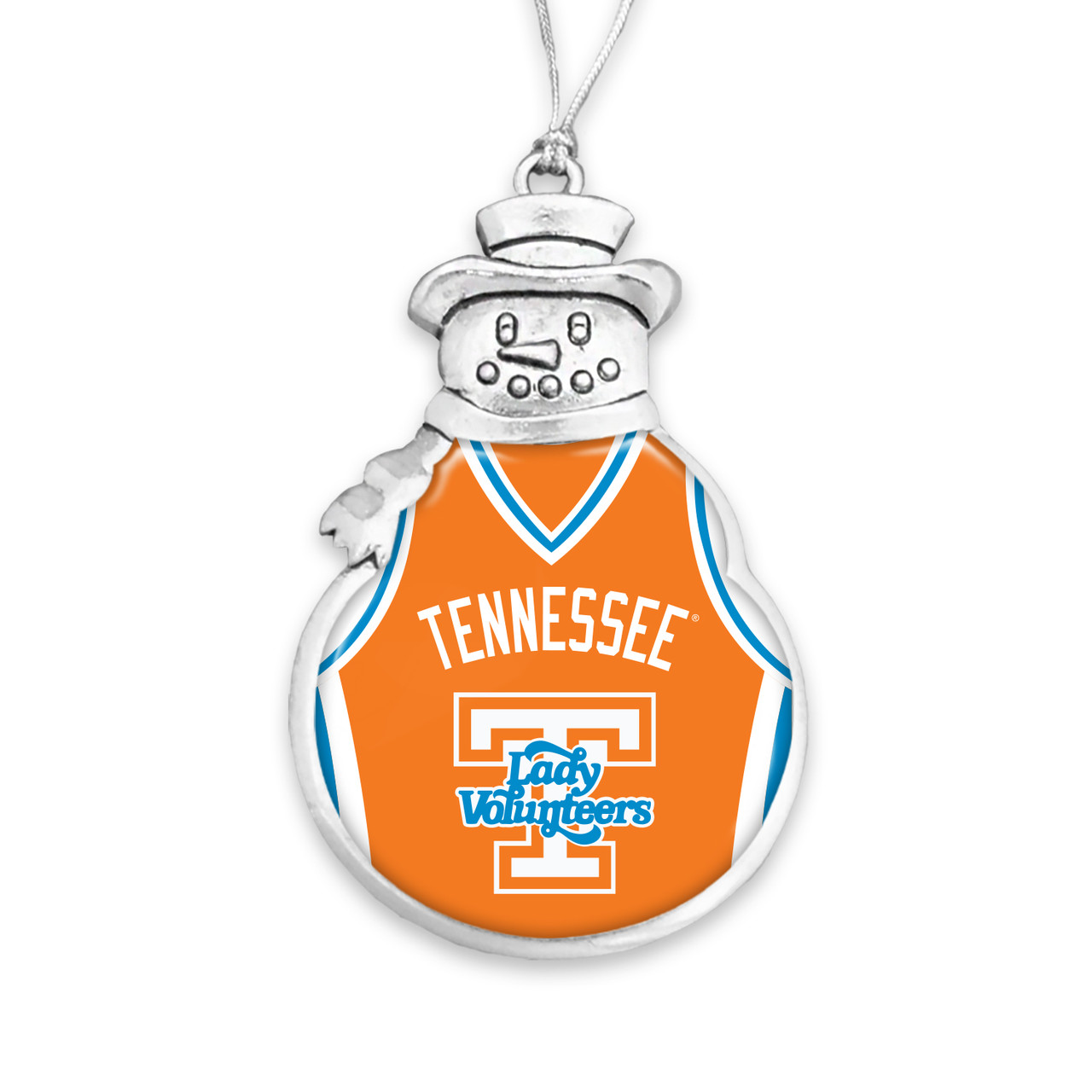 Tennessee Lady Vols Christmas Ornament- Snowman with Basketball Jersey