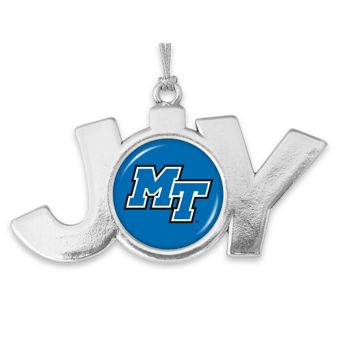 Middle Tennessee State Christmas Ornament- Joy with Team Logo
