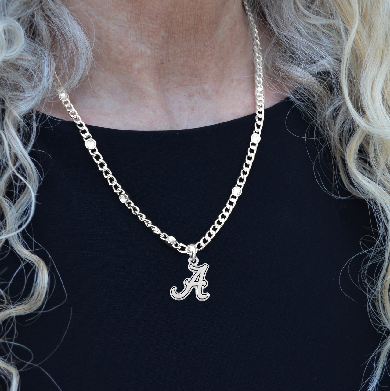 Alabama University Lydia Silver Necklace