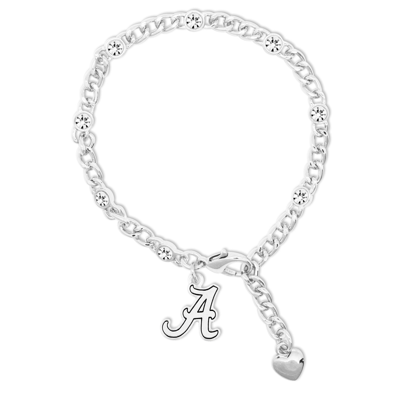 Alabama University Lydia Silver Bracelet