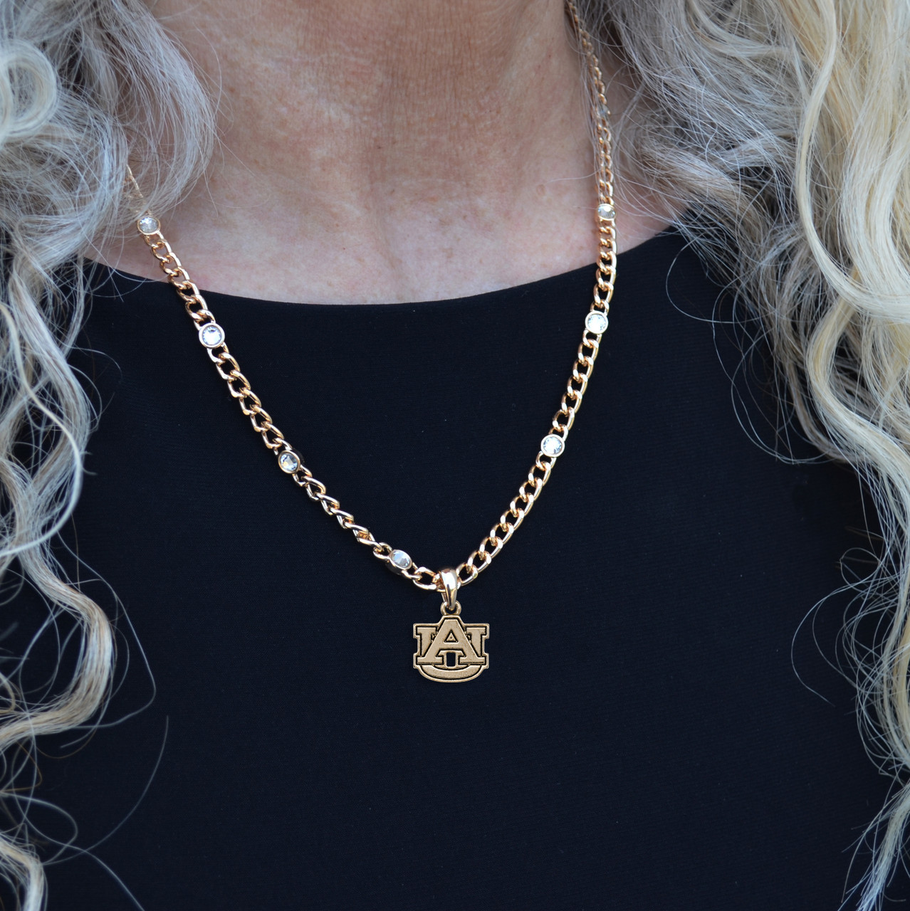 Auburn Tigers Lydia Gold Necklace