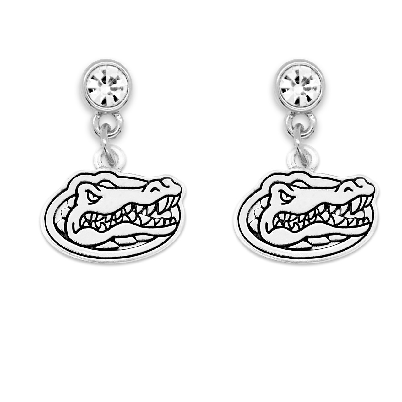 Florida Gators Lydia Silver Earrings