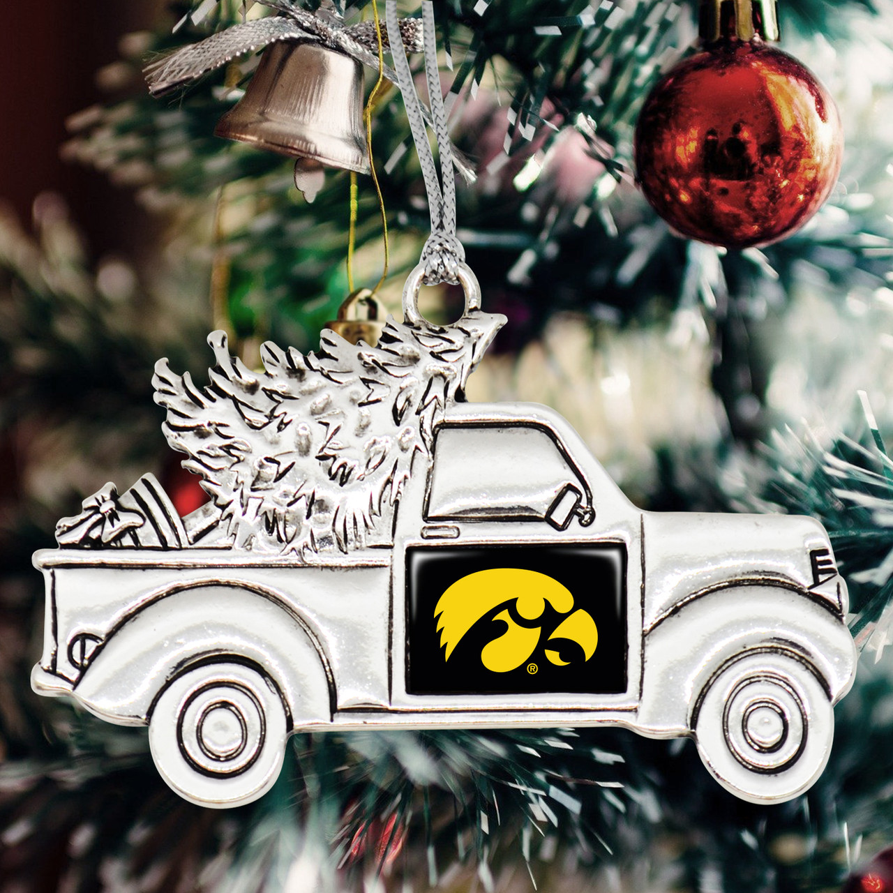 Iowa Hawkeyes Vintage Truck Ornament