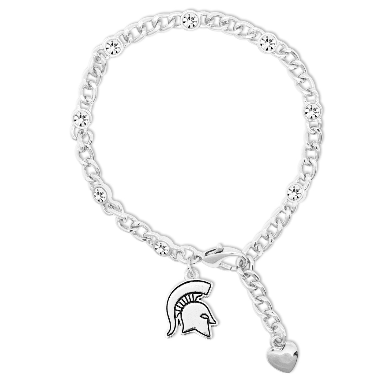 Michigan State Spartans Lydia Silver Bracelet