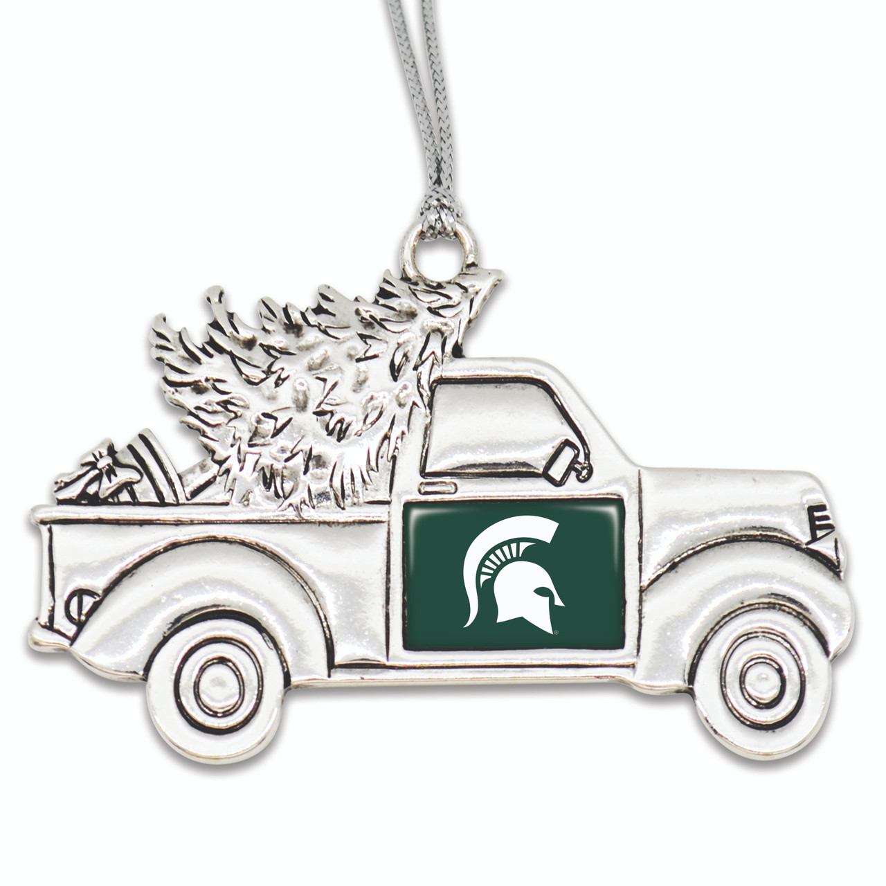 Michigan State Spartans Vintage Truck Ornament