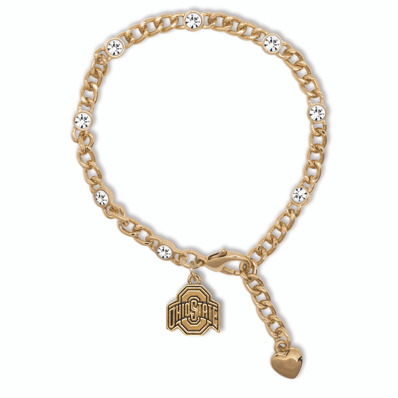 Ohio State Buckeyes Lydia Gold Bracelet