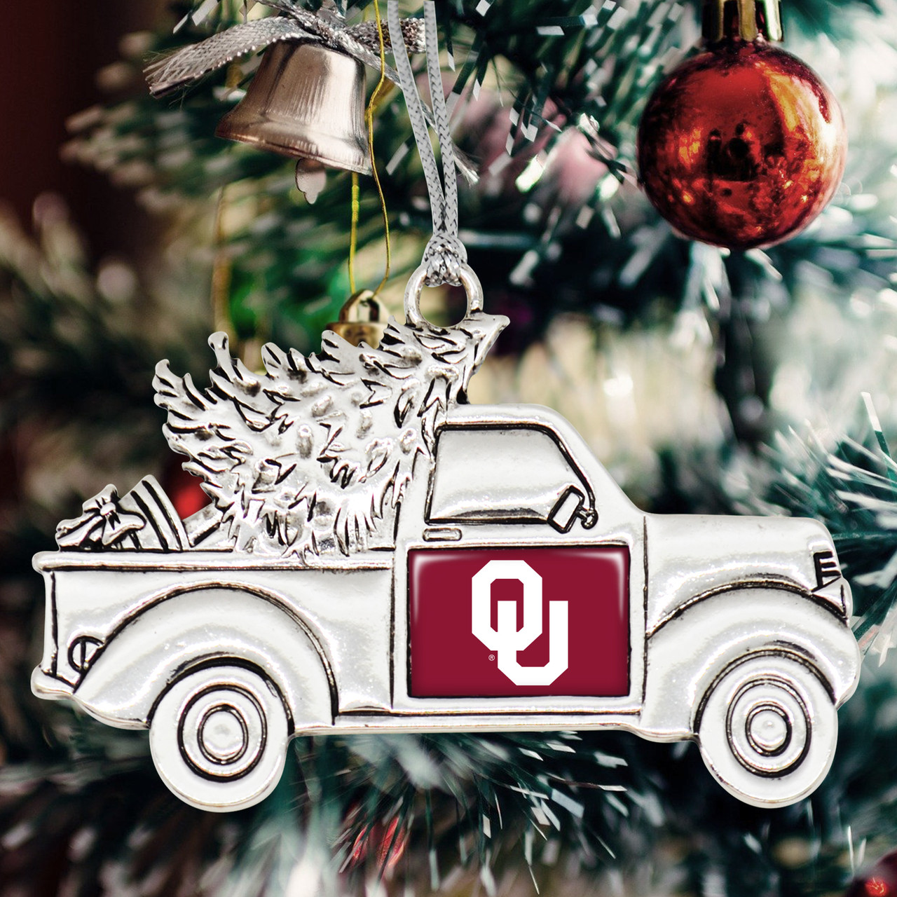 Oklahoma Sooners Vintage Truck Ornament