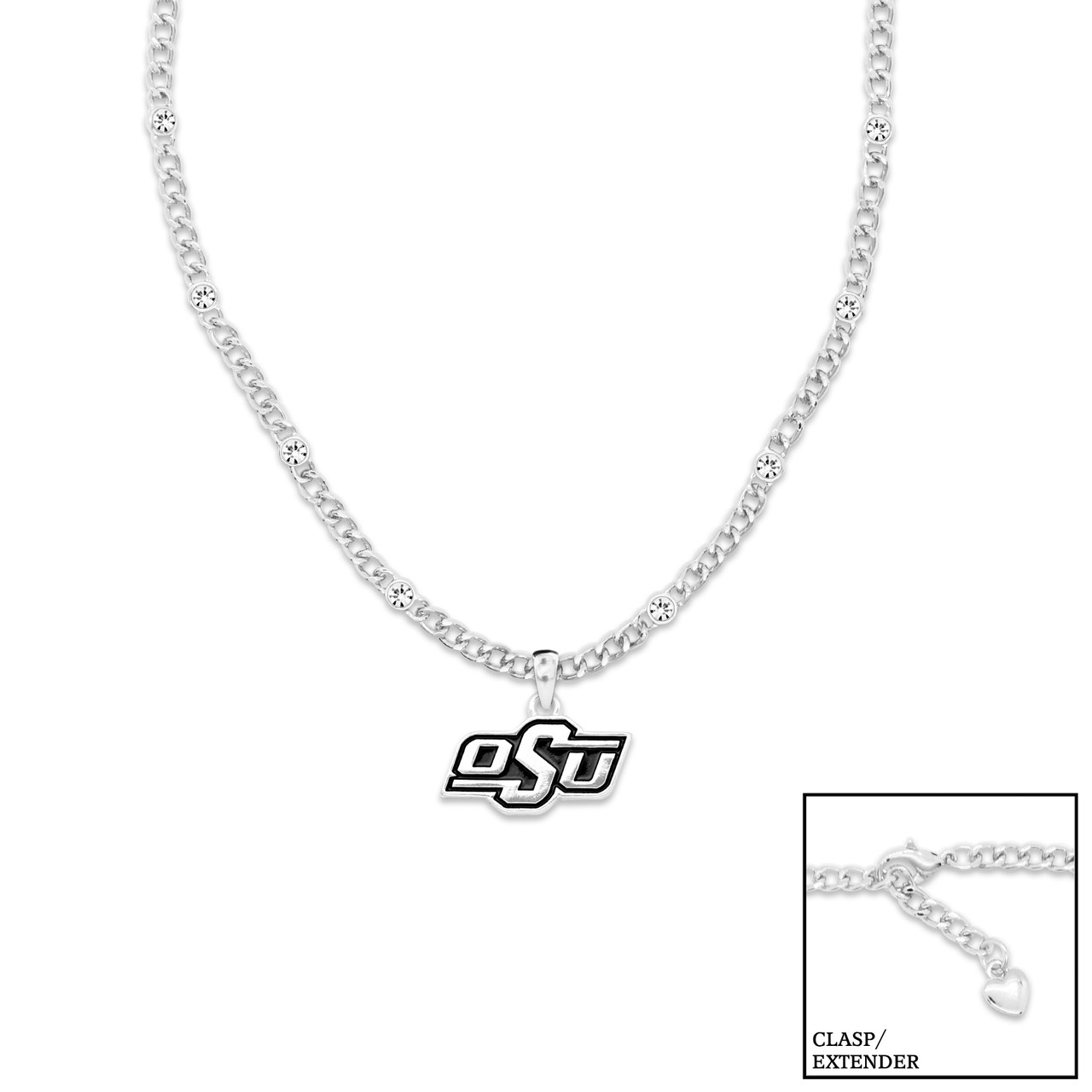 Oklahoma State Cowboys Lydia Silver Necklace