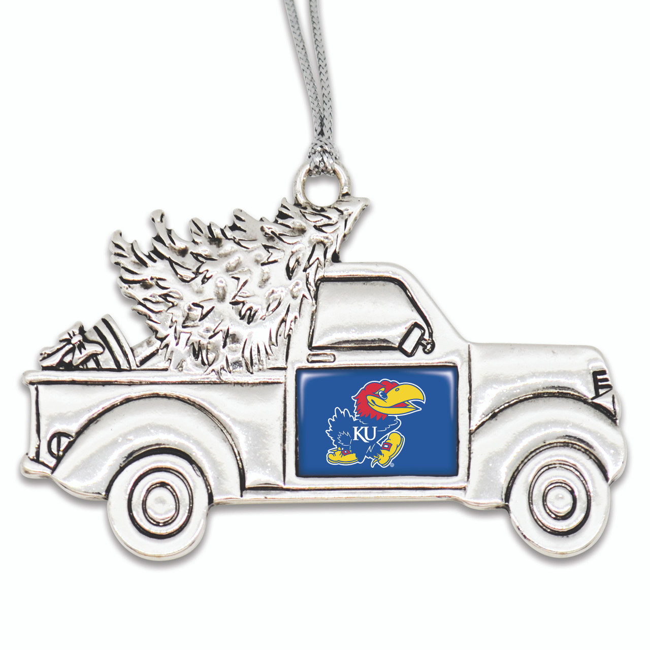 Kansas Jayhawks Vintage Truck Ornament