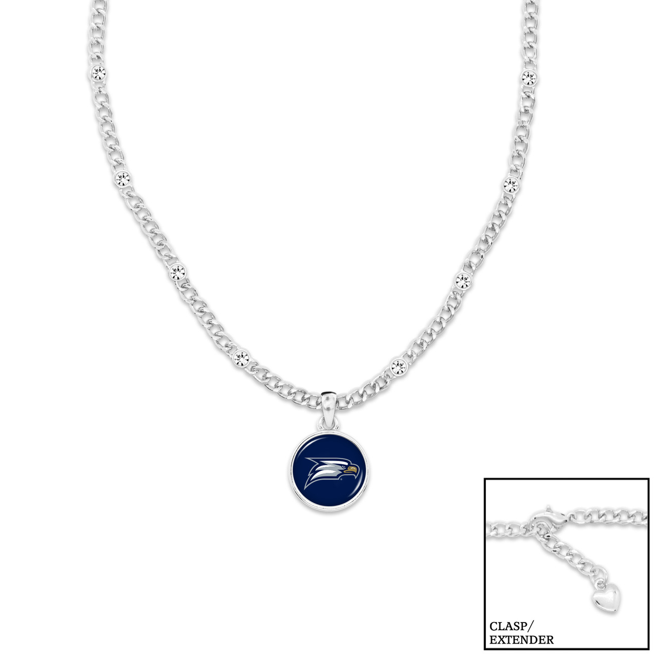 Georgia Southern Eagles Lydia Silver Necklace