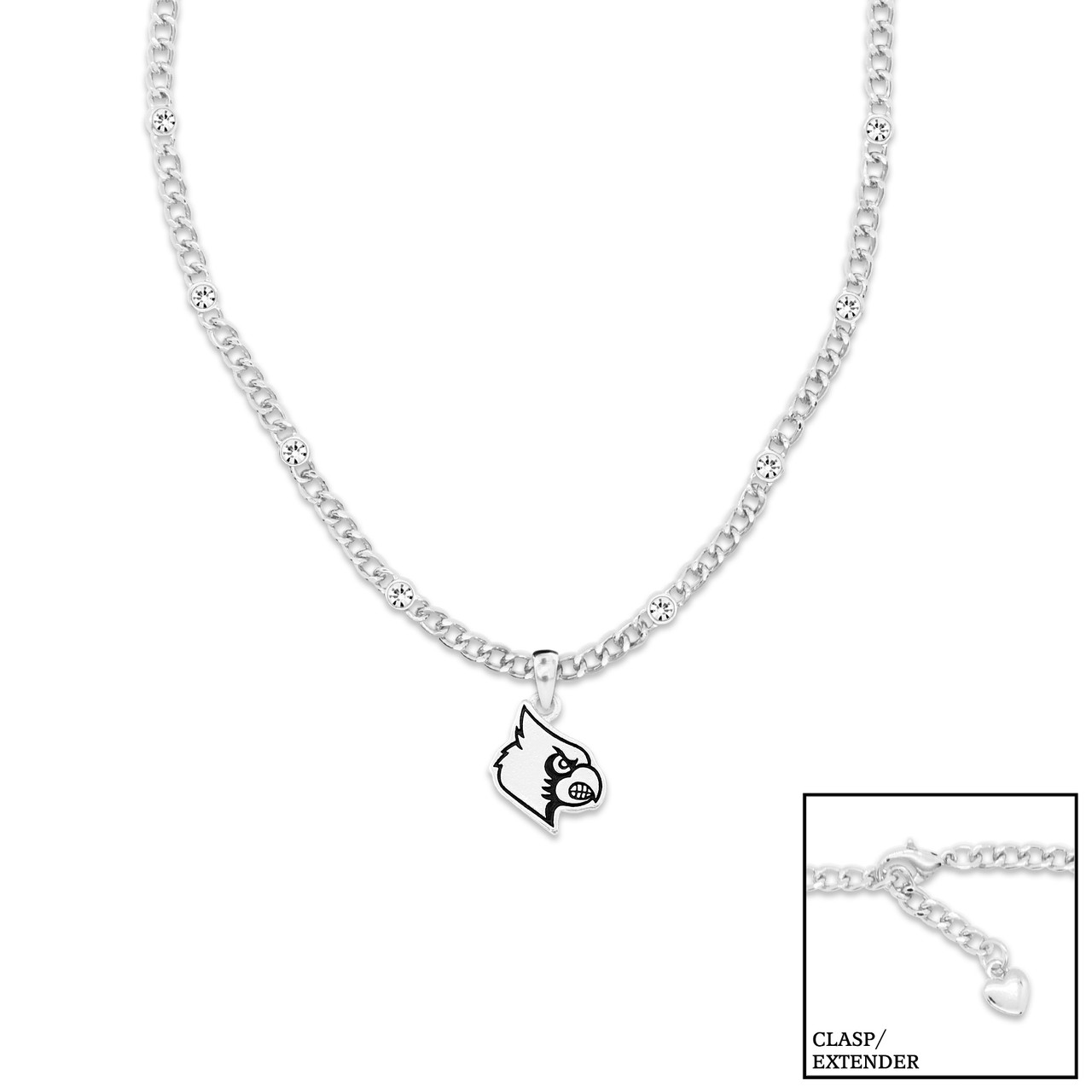 Louisville Cardinals Lydia Silver Necklace