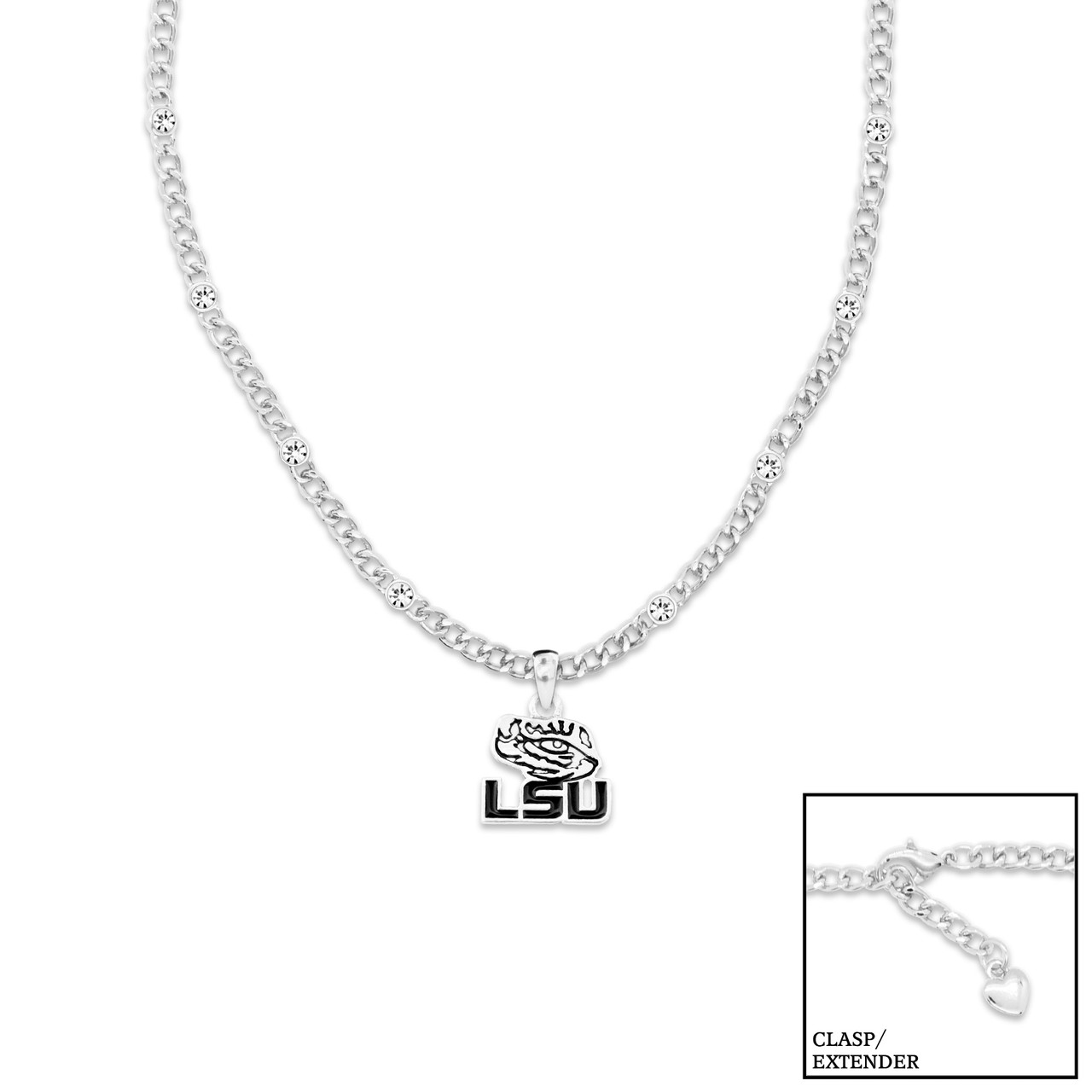 Louisiana State Tigers Lydia Silver Necklace
