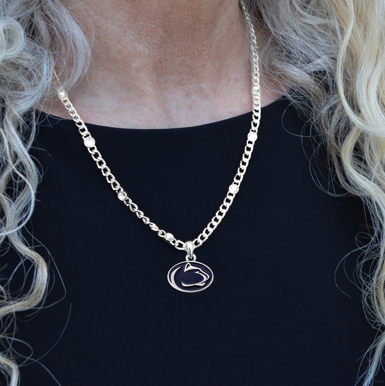 Penn State Nittany Lions Lydia Silver Necklace