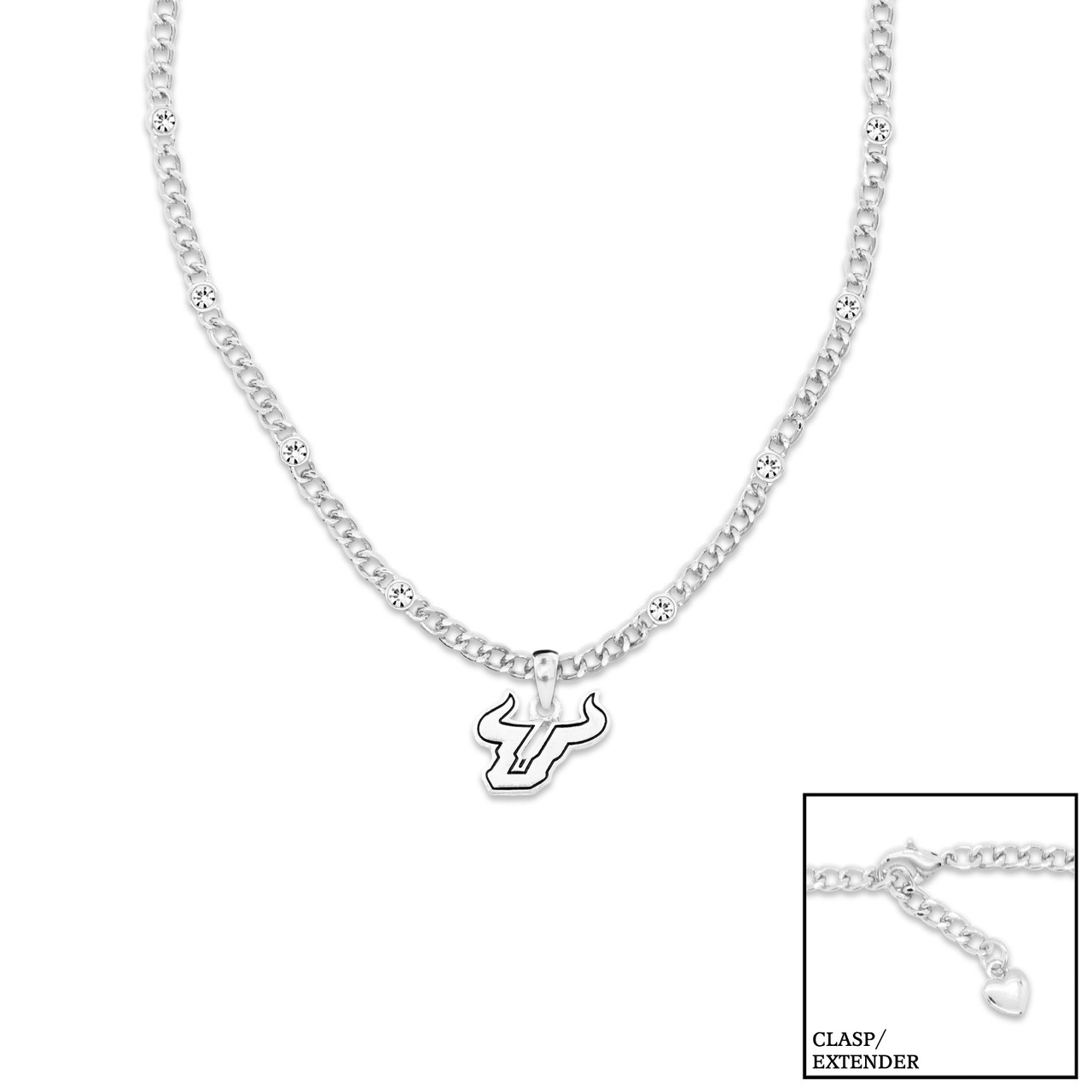 South Florida Bulls Lydia Silver Necklace