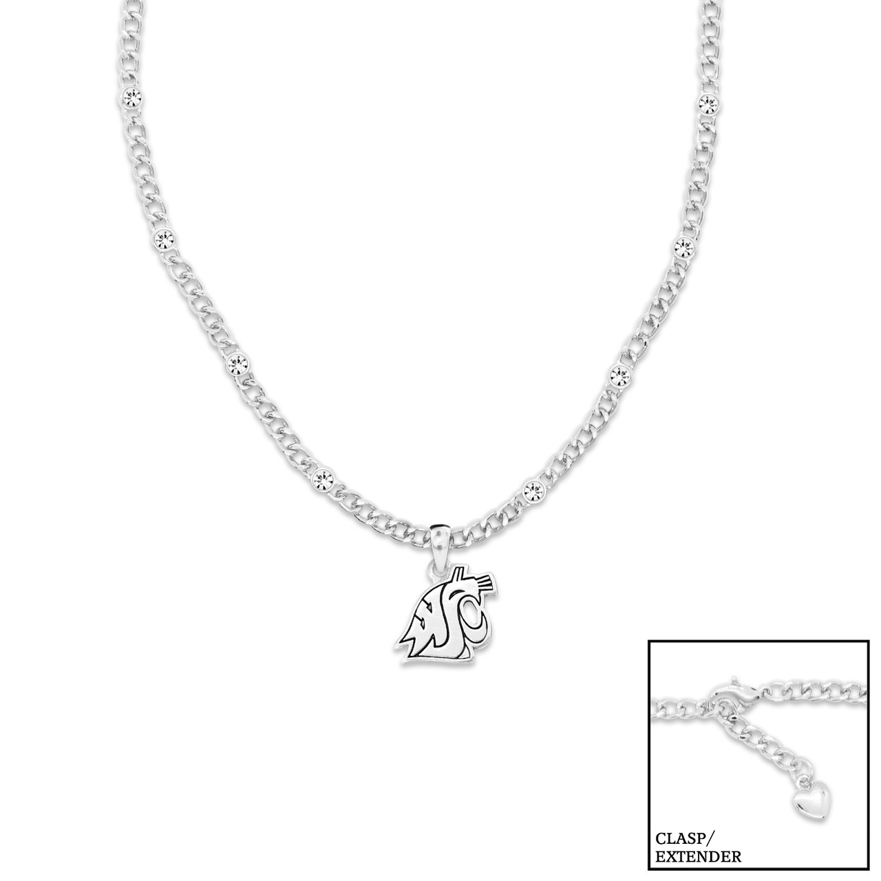 Washington State Cougars Lydia Silver Necklace