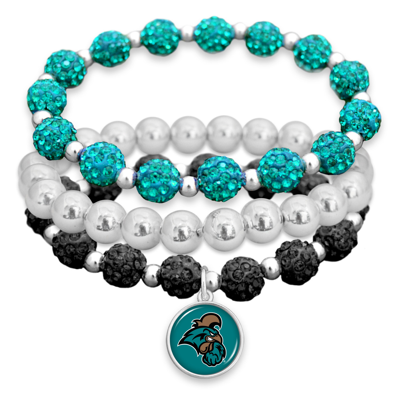 Coastal Carolina Chanticleers Bracelet- Amanda Stack- Sparkle