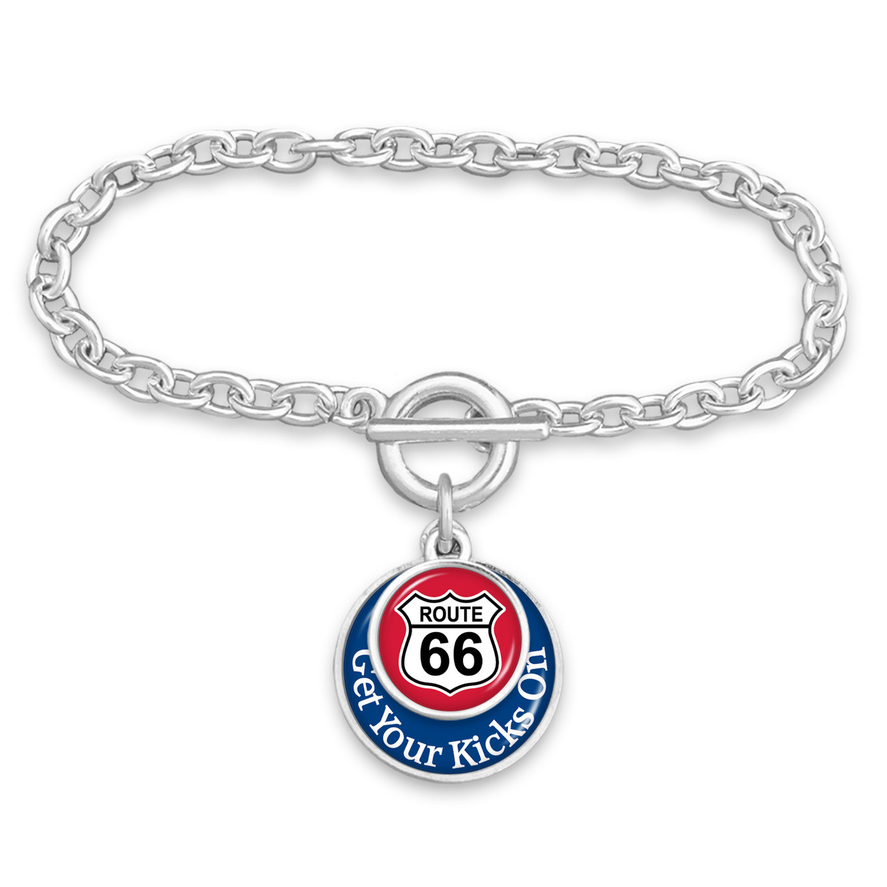 Route 66 Stacked Disk Bracelet