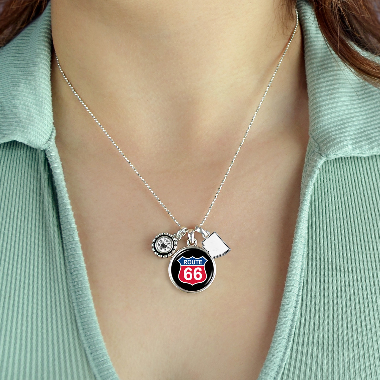 Route 66 Home Sweet School Necklace - Arizona