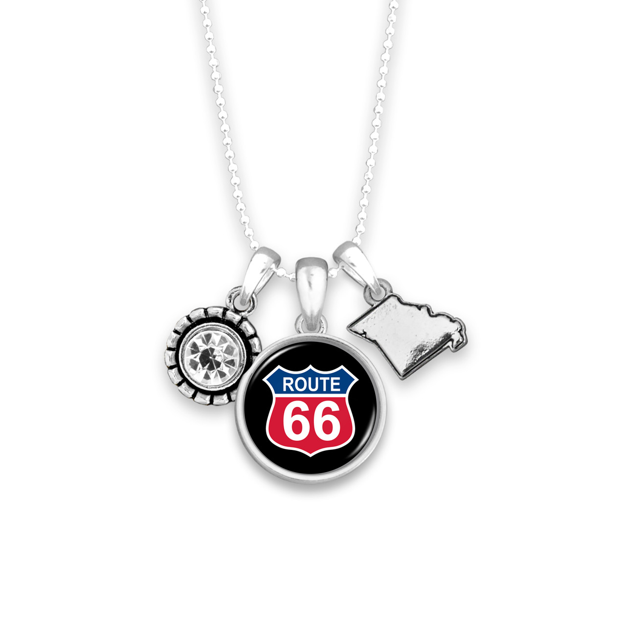 Route 66 Home Sweet School Necklace - Missouri