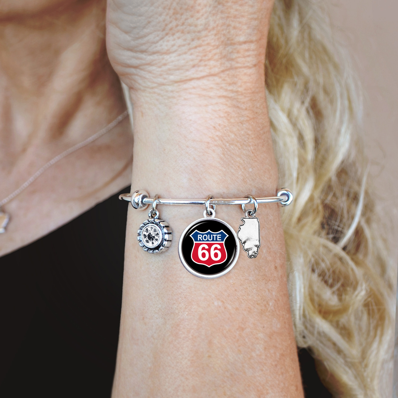 Route 66 Home Sweet School Bracelet - Illinois