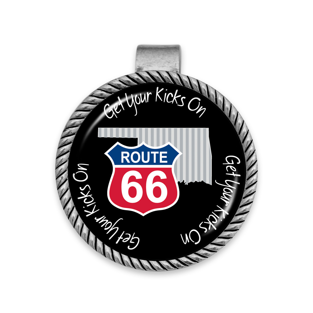 Route 66 Visor Clip State - Oklahoma