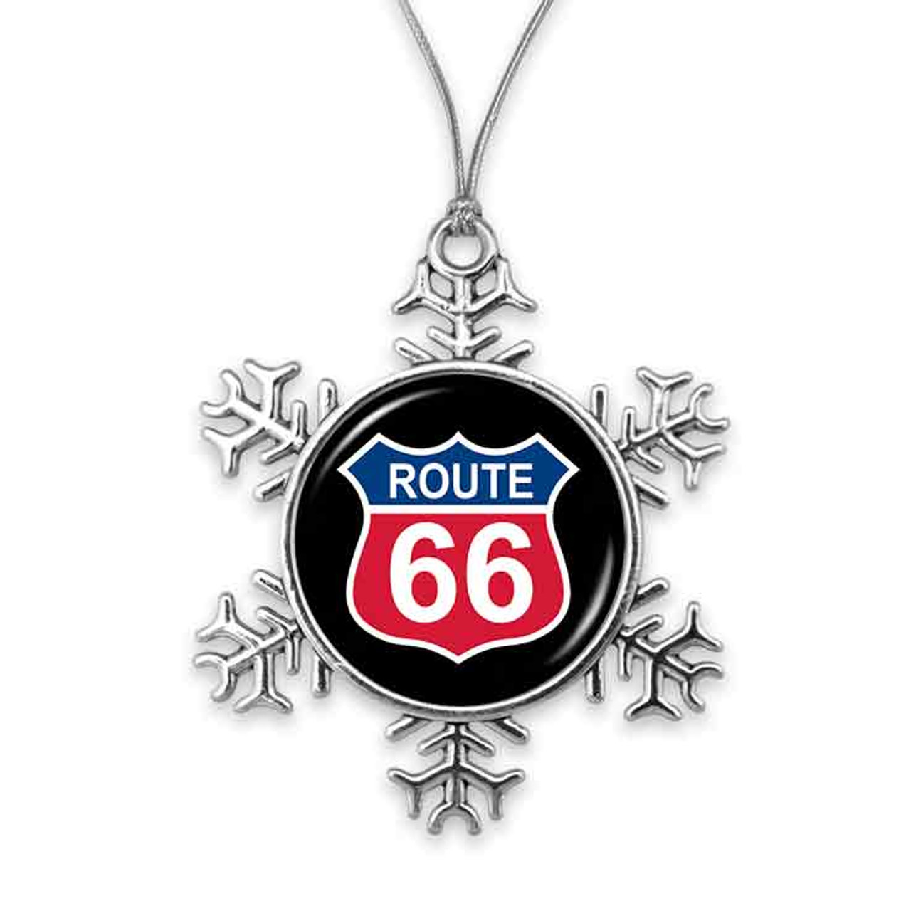 Route 66 Snowflake Ornament