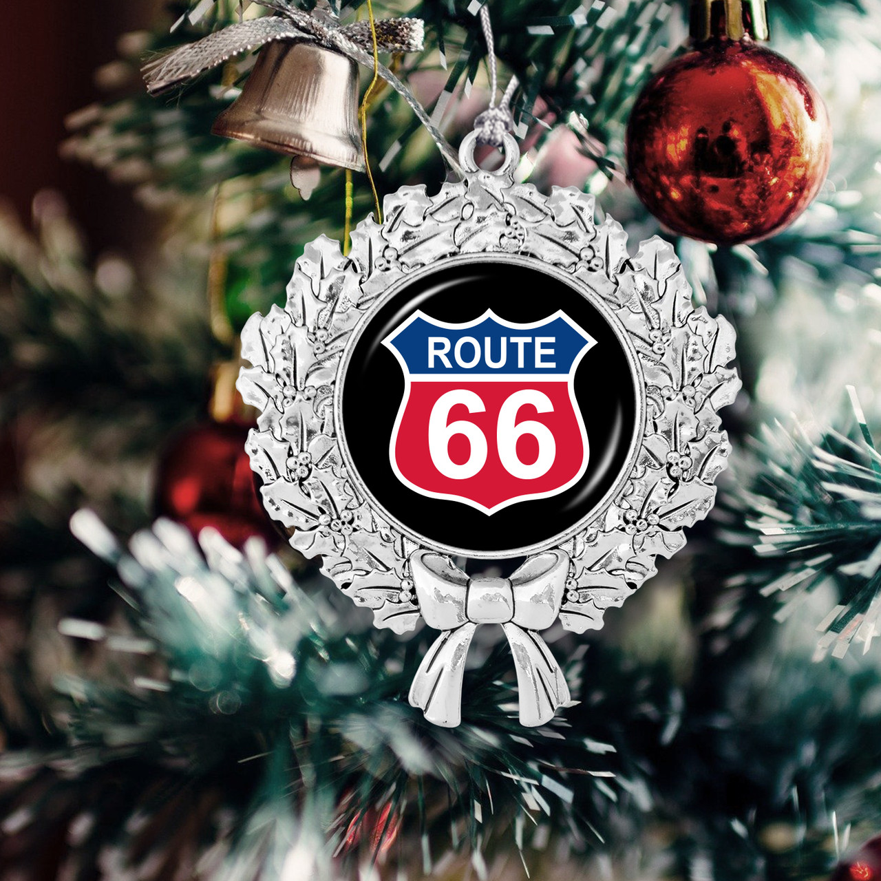Route 66 Wreath Ornament