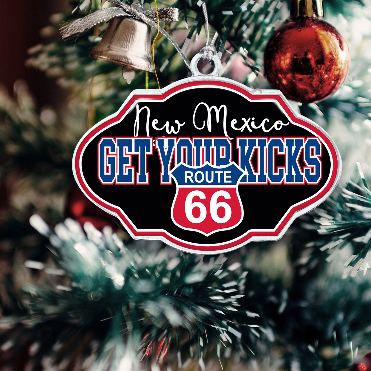 Route 66 Frame Ornament - New Mexico