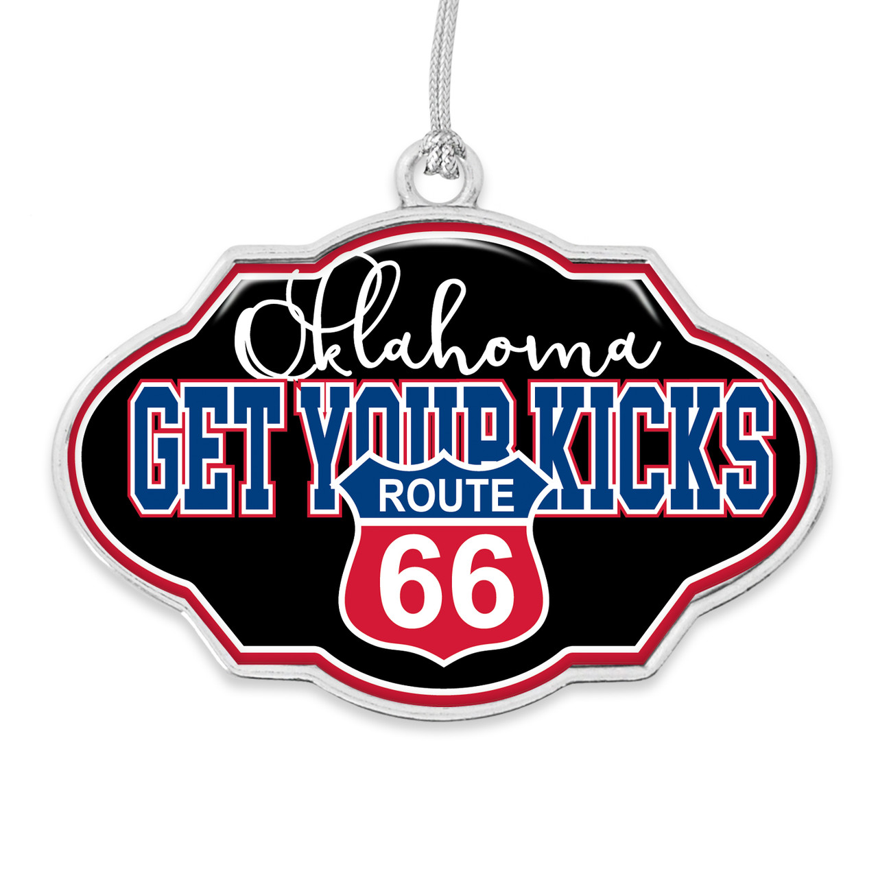 Route 66 Frame Ornament - Oklahoma